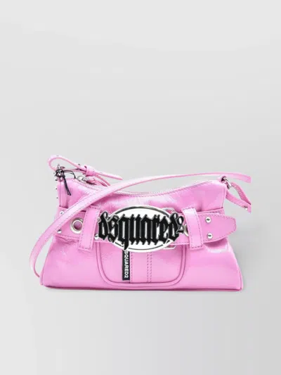 Dsquared2 Shoulder Bags With Adjustable And Chain Straps In Pink