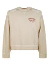 Dsquared2 Oversized Crewneck Sweatshirt With Unique Shoulder Patches In Neutral