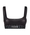 Dsquared2 Icon Motif Bandeau Bra In Black
