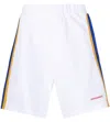 Dsquared2 Side Stripe Logo Shorts In White