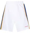 Dsquared2 Side Stripe Logo Shorts In White