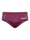 Dsquared2 Elastic Waist Swim Trunks In Purple