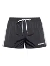 Dsquared2 Side-stripe Swim Shorts In Black