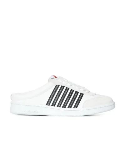 Dsquared2 Side Striped Muller Casual Shoes In White