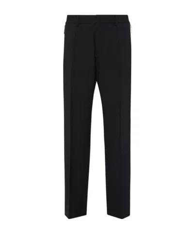 Dsquared2 Side Zip Detailed Relax Pants In Black
