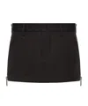 Dsquared2 Side-zip Mini Skirt In Black
