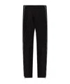 Dsquared2 Side Zip-up Virgin Wool Trousers In Black