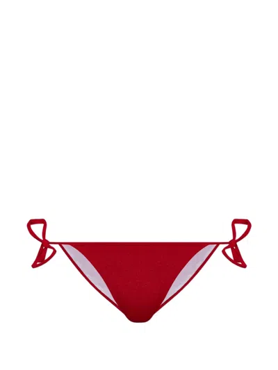 Dsquared2 Side-tie Bikini Bottoms In Red