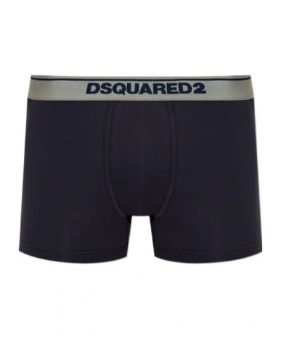 Dsquared2 Signature Boxer Briefs In Black