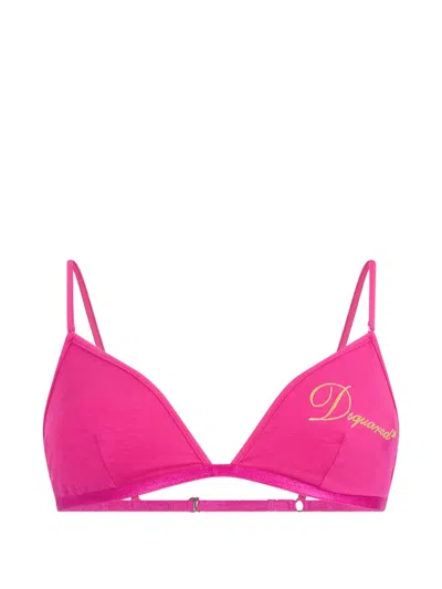 Dsquared2 Signature Bra In Pink