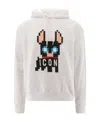 Dsquared2 Signature Icon-motif Cotton Hoodie In White