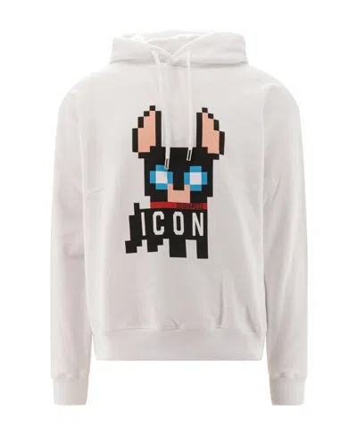 DSQUARED2 DSQUARED2 GRAPHIC PRINTED LONG SLEEVED HOODIE