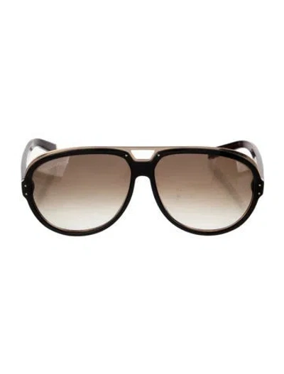 Pre-owned Dsquared2 Signature Logo Oversize Sunglasses In Brown