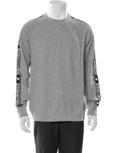 Pre-owned Dsquared2 Signature Logo Underwear Sweatshirt W/ Tags In Gray