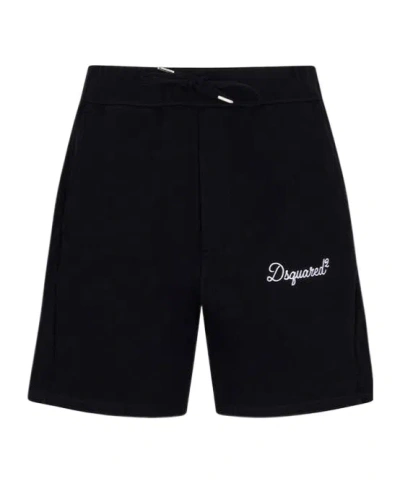 Dsquared2 Signature Relax Fit Shorts In Black