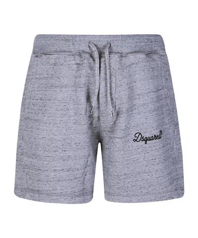 Dsquared2 Signature Relax Fit Shorts In Gray