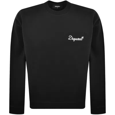Dsquared2 Signature Relaxed Sweatshirt Black In Multi