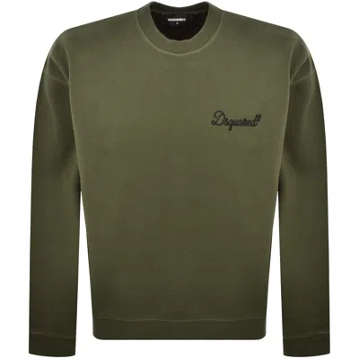 Dsquared2 Signature Relaxed Sweatshirt Green