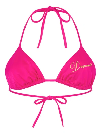 Dsquared2 Signature Triangle Top In Pink