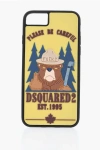 Dsquared2 Silicone Angry Bear Iphone 8 Plus Case In Yellow