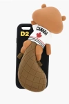 Dsquared2 Silicone Beaver Iphone 8 Plus Case In Brown