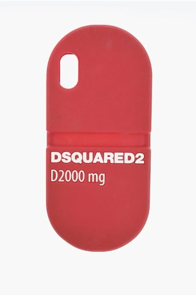 Dsquared2 Silicone Pill Iphone 9 Case In Red