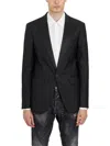 Dsquared2 Silk And Wool Blazer Berlin In Black
