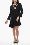 Dsquared2 Cut Out-detail Long-sleeve Minidress