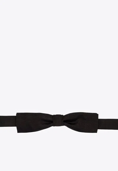 Dsquared2 Silk Bow Tie In Black