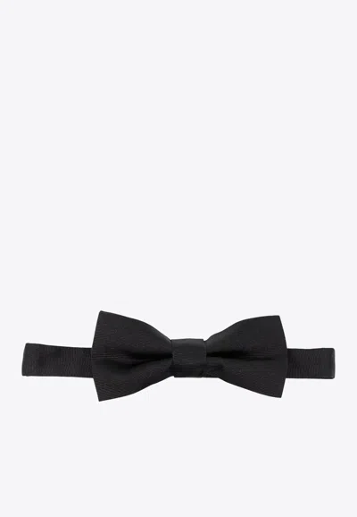 Dsquared2 Silk Bow Tie In Black