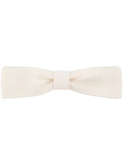 Dsquared2 Silk Bow Tie In Neutrals