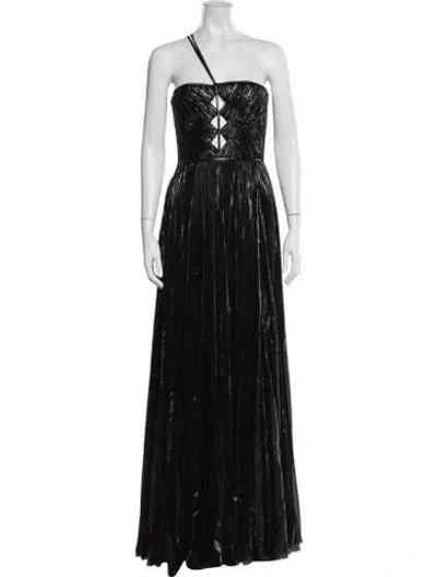 Pre-owned Dsquared2 Silk Long Dress In Black