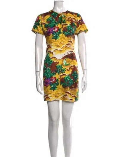 Pre-owned Dsquared2 Silk Mini Dress In Orange