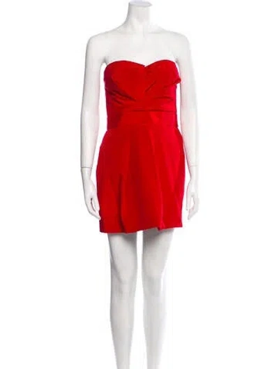 Pre-owned Dsquared2 Silk Mini Dress In Red
