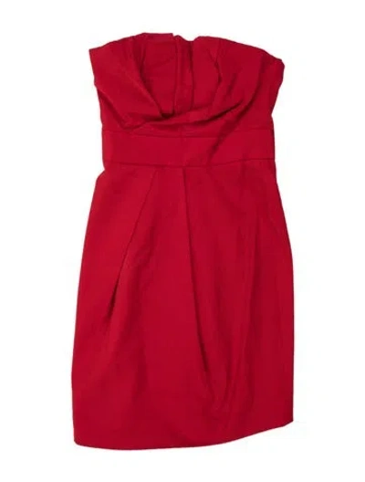 Pre-owned Dsquared2 Silk Mini Dress In Red