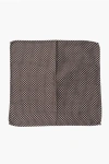 Dsquared2 Silk Pocket Square With Floral Jacquard Motif