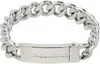 Dsquared2 Silver Chained2 Bracelet In Palladium
