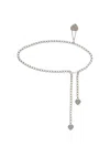 Dsquared2 Silver Heart Chain Belt In Silver