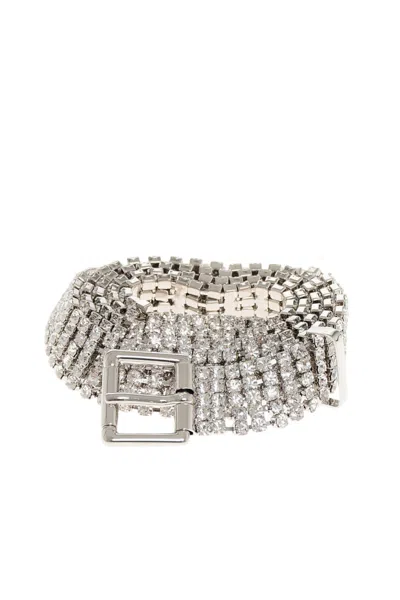 Dsquared2 Silver Jewelry Embellished Adjustable Belt