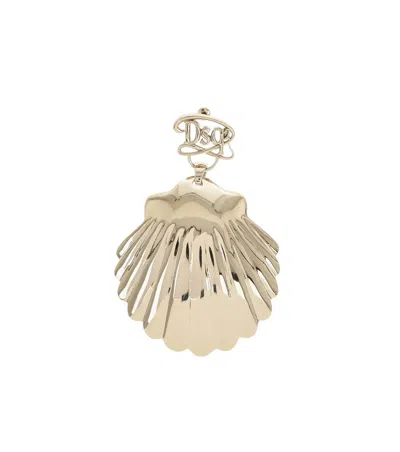 Dsquared2 Silver Shell Single Earring In Gold