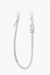 Dsquared2 Silver-tone Metal Be Icon Pant's Chain In Metallic