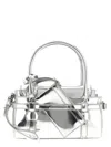 Dsquared2 Twin Mini Handbag Detachable Strap In Silver
