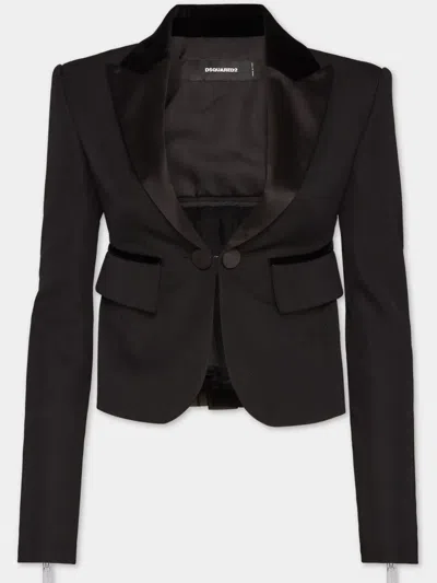 Dsquared2 Single-breasted Blazer In Black