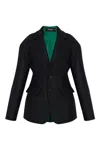 Dsquared2 Two-button Wool-blend Jacket In Black