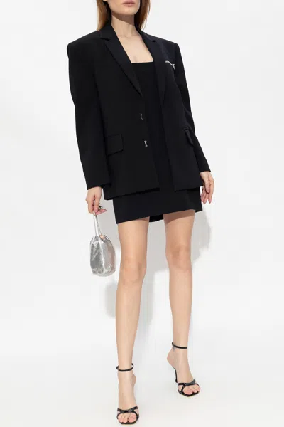 Dsquared2 Logo-charm Single-breasted Blazer In Black