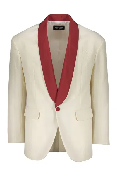 Dsquared2 Single-breasted Blazer In White