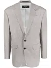 Dsquared2 Single-breasted Checked Jacket In Blue