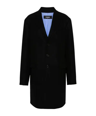 DSQUARED2 SINGLE-BREASTED COAT