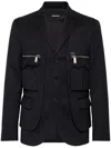 Dsquared2 Single-breasted Jacket In Black