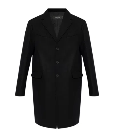DSQUARED2 DSQUARED2 SINGLE BREASTED LONG SLEEVED COAT